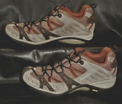 Merrell Siren Sport Jengibre Mujer Cuero Nubuck Gamuza Ribete Senderismo Zapatos EE. UU. 9  Foto 1 de 4