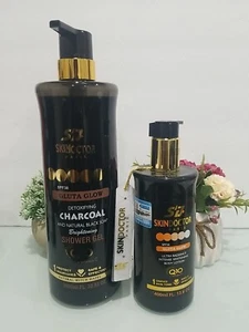 Gel de ducha iluminador de carbón Skin DOCTOR PARIS Gluta Glow 1000 ml + loción 400 m - Imagen 1 de 4