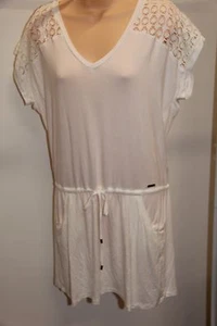 NWT Calvin Klein Swimwear Bikini Cover Up Dress Size L XL Milk Adj. Waist - Picture 1 of 6