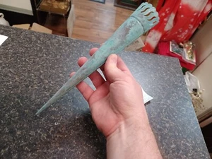 Department 56 11" Hand Held Torch Tea Light Holder Patina Cosplay Medieval Look - Picture 1 of 5