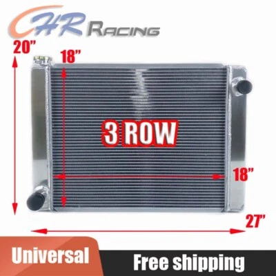 CHR 3 Row Universal Crossflow 22" Core Radiator Ford Config - Image 1 of 4