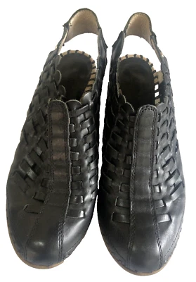 Pikolinos Zapato de Cuero Negro Trenzado con Tacón Pequeño para Mujer Talla 37 Foto 1 de 4