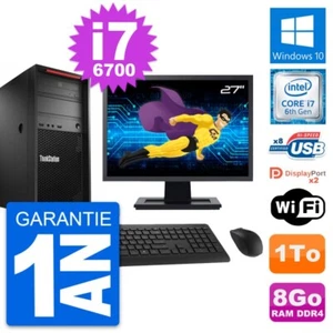PC tour LENOVO P310 MT Bildschirm 27 " Core i7-6700 RAM 8Go Disc 1To Windows 10 - Bild 1 von 8