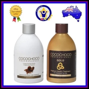 COCOCHOCO ORIGINAL + GOLD Brazilian Keratin Hair Straightening Treatment 250ml - Picture 1 of 3