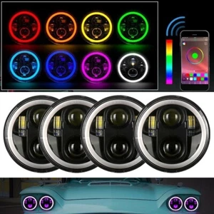 Faro LED RGB de 5,75 pulgadas 5-3/4 4 piezas para Cadillac DeVille Eldorado 1962-74 - Imagen 1 de 12