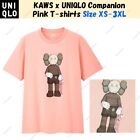 KAWS x UNIQLO Companion  Pink T-shirts Tee Size JP XS-3XL New Auth