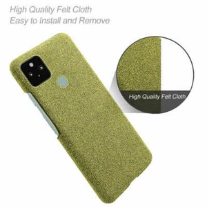 Google Pixel 4a 5G 6,3" Etui Tuch Textur Anti-Rutsch Stoff Slim Ultraleicht - Bild 1 von 5