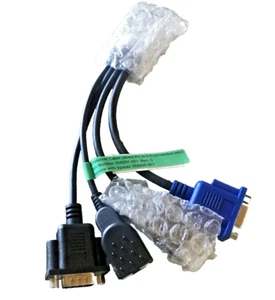 HP 358201-001 355935-001 Crossover I/O locale SUVI cavo adattatore seriale USB video - Foto 1 di 1