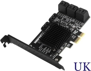 Scheda di espansione interfaccia controller 8 porte PCI-E a SATA 2.0 3.0 Gen 1 2 3 - Foto 1 di 8