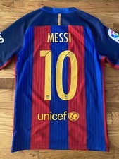 2016-17 FC Barcelona Home Jersey Messi Aeroswift/Authentic Adult Small
