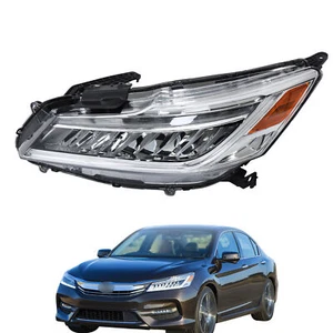 For 2016-2017 Honda Accord Touring Sedan Only Left Side LED Headlight Headlamp - Picture 1 of 9