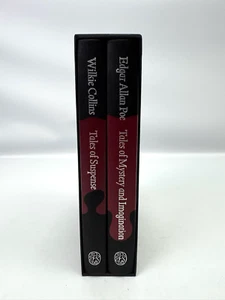 Folio Society Tales Of Suspense Edgar Alan Poe & Wilkie Collins 1990 Slipcase VG - Picture 1 of 6