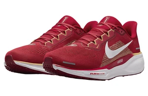 NWOB SAN FRANCISCO 49ers NFL NIKE AIR ZOOM PEGASUS 41 FZ5070-600 RED GOLD SZ 14 - Picture 1 of 13