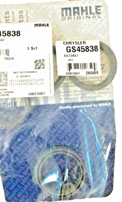 Mahle GS45838 Spark Plug Tube Seal Set Fits to 2000-2003 Chrysler Voyager - Image 1 of 2