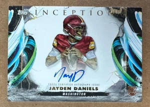 2024 Topps Inception Football Jayden Daniels Rookie autograph Variation Auto - Picture 1 of 2