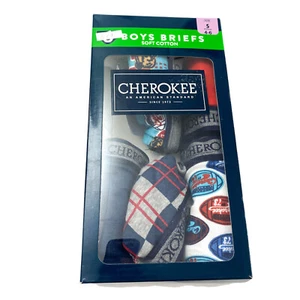 Cherokee Boys Size S 4-6 Cotton Briefs Varcoo (5 Pack) Opened - Picture 1 of 5