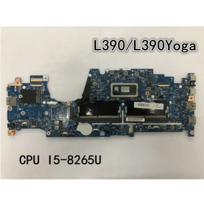 For Lenovo ThinkPad L390/L390 Yoga Motherboard Mainboard CPU I5-8265U 02DL831 - Image 1 of 4