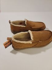 Skechers Men's House Shoes Size 10 Slipper Faux Fur-Lined New Tan Relaxed Fit