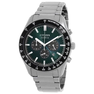 Citizen Eco-Drive Chronograph grünes Zifferblatt Herrenuhr CA4674-58X - Bild 1 von 3