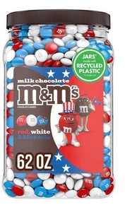 M&M’s Milk Chocolate Red , White, And Blue America Mix 62oz - Picture 1 of 3