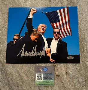 Foto autografiada firmada por el presidente Donald J Trump 45/47 8x10 certificado de autenticidad holograma - Imagen 1 de 8