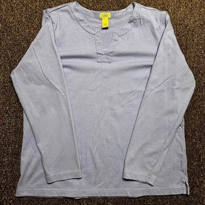 L.L. Camisa Bean Manga Larga Hombre XL Azul Algodón Calce Relajado Camiseta Básica Esencial - Imagen 1 de 4