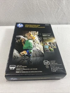 HP Advanced Photo Paper 66 lbs. Glossy 4 x 6 100 Sheets/Pack Q6638A New Sealed - Afbeelding 1 van 6