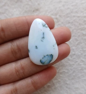 Natural Tree Agate Pear Cabochon 33x21x6.5mm Approx 30.00Cts AMJ714 - Picture 1 of 3
