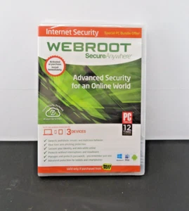 NEW Webroot Internet Security - Full Version for Windows & Mac WBR00S14 * - Picture 1 of 2