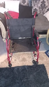 medline lightweight transport wheelchair 808200W - Picture 1 of 5