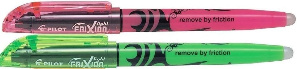 Textmarker " FriXion " Light ~~ radierbar markieren, entfernen ~ GRÜN oder ROSA - Bild 1 von 1