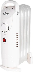 Russell Hobbs Radiator Heater 650W 5-Fins Oil Filled Electric Heater White NEW - Picture 1 of 8