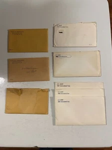 Mint Set Envelopes No Coins Varied Dates From 1950's to 1980's Total of 9 - Picture 1 of 4