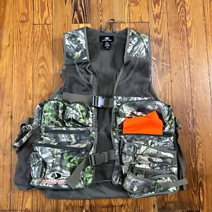 NWTF Mossy Oak Turkey Camo Vest - Mossy Oak Camo M-L Mens - Picture 1 of 18