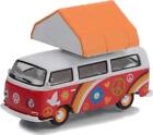 1968 Volkswagen Type 2 Peace And Love With Camp'otel Cartop Sleeper Tent 1:64