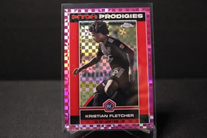 2023 Topps Chrome MLS KRISTIAN FLETCHER RC PITCH PRODIGIES PINK XFRACTOR #174 - Picture 1 of 1