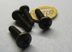 Tornillo de máquina Phillips cabeza de sartén de óxido negro 18-8 10-24 x 3/4" L, 100 piezas - Imagen 1 de 12