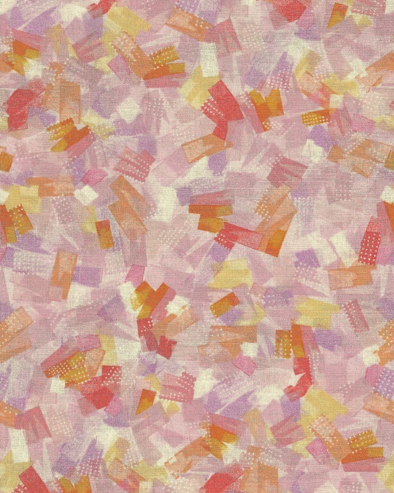 Fabric, Turnowsky for Quilting Treasures Pastel Rectangles, by HALF yard - Image 1 of 1