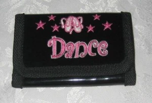 GIRLS BLACK DANCE WALLET - Picture 1 of 3