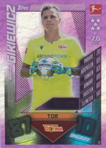 2020 Match Attax 19 20 62 - Rafal Gikiewicz Matchwinner