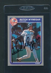 1985 Fleer #147 Butch Wynegar Yankees Signed Auto *42959 - Picture 1 of 1