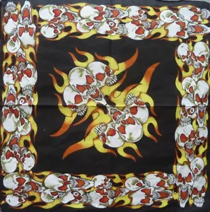 1X Bandana "Cráneo" 100% Algodón (55cm x 55cm) - Imagen 1 de 2
