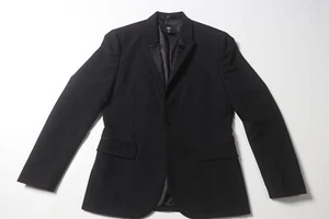 Blazer H & M Para Hombres Color Negro Slim Fit De Algodon Talla 40 - Picture 1 of 5