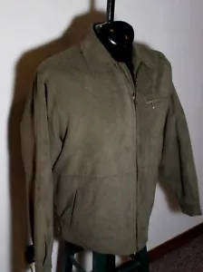 HELIX Gray Full Zip Faux Leather Jacket Size M - Picture 1 of 7