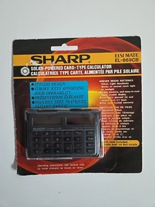 Sharp Solar-Powered Calculator Vintage EL869CB NEW SEALED Vintage Electronic  - Picture 1 of 5