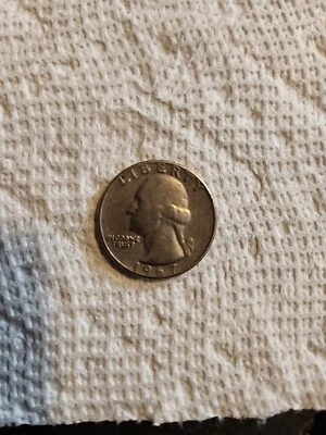 1967 Quarter Error - UNITED Error,missing Top Of TI In United,& Cod We Trust  - Image 1 of 4