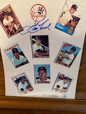 Tom Tresh Signed 8 x 10 Card Collage