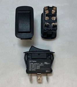 260E-1BBNNN SIGMA SWITCHES REPLACEMENT SWITCH DPDT BLACK ON ON - Picture 1 of 1