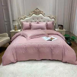 European Style Light Luxury Four Piece Hotel Bedding Embroidered Duvet Covers - Picture 1 of 9