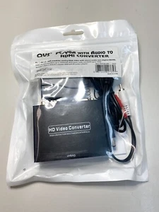 Convertidor digital de video y audio estéreo HDMI QVS HVGA-AS VGA 1080P NUEVO - Imagen 1 de 1